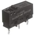 Panasonic Pin Plunger Micro Switch, PCB Terminal, 3A, 250 V AC, SPCO AV34043-A