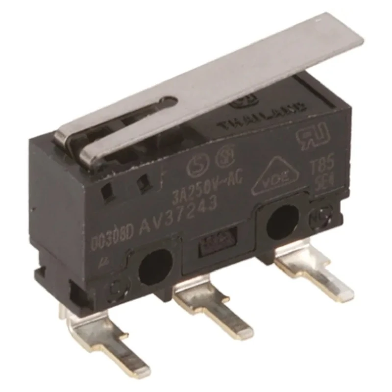 Panasonic Hinge Lever Micro Switch Left Angle PCB Terminal 5A 250V ac SPCO AVM37253-A