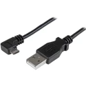 StarTech.com USB 2.0 Male USB Type A to Male Micro USB Type B Cable Black 1 m USBAUB1MRA