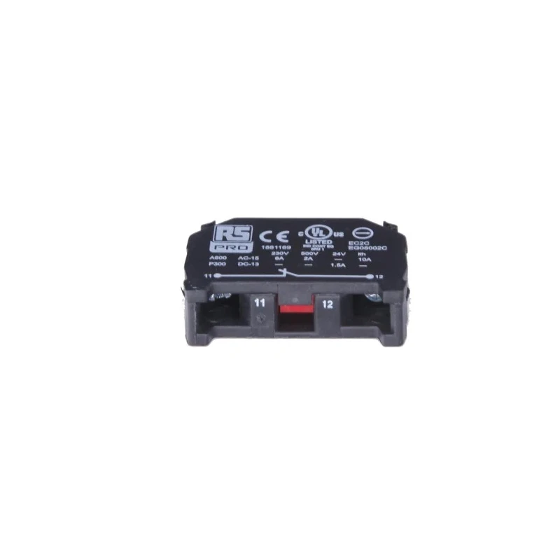RS PRO Contact Block 1 NC Screw Terminal 230 V AC Model 188-1169