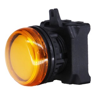 RS PRO Amber Round Pilot Light Head 22.5 mm Cutout, Panel Mount, IP65 Rated 188-1207