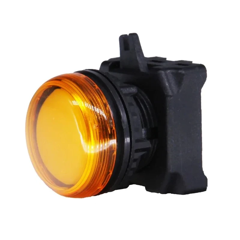 RS PRO Amber Round Pilot Light Head 22.5 mm Cutout, Panel Mount, IP65 Rated 188-1207