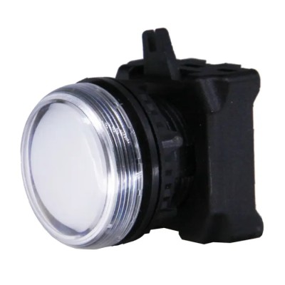 RS PRO White Round Pilot Light Head 22.5 mm Cutout IP65 Panel Mount 188-1203