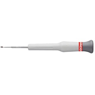 Facom Precision Screwdriver, 35 mm Blade Length, 117 mm Overall Length, Insulated, Ergonomic Grip AEF.1X35