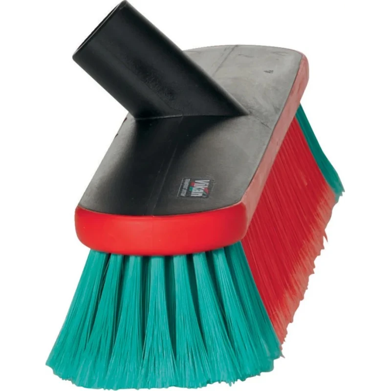 Vikan Automotive Part Cleaner Soft Brush with Polyester Bristles, Black Handle, 52mm Bristle Length, 100mm Width 475752