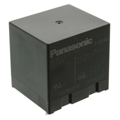 Panasonic PCB Power Relay, 12V DC Coil, 48A Switching Current, SPST, HE Series HE1AN-P-DC12V-Y5