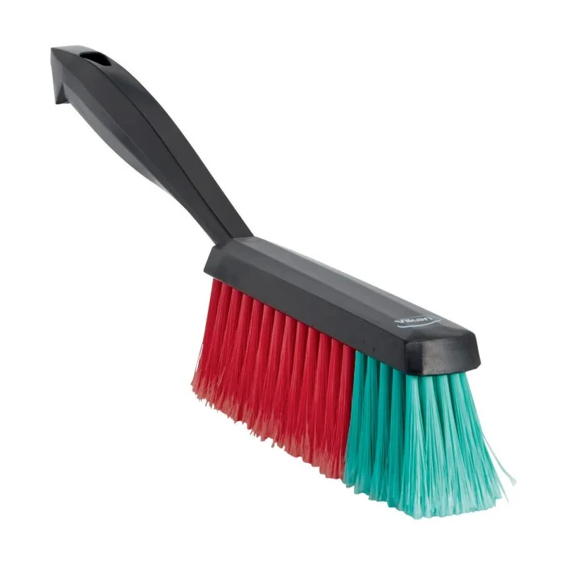 Vikan Black Hand Brush, Polyethylene Terephthalate Bristle Material, 45 mm Bristle Length, 40 mm Width, 330 mm 450252