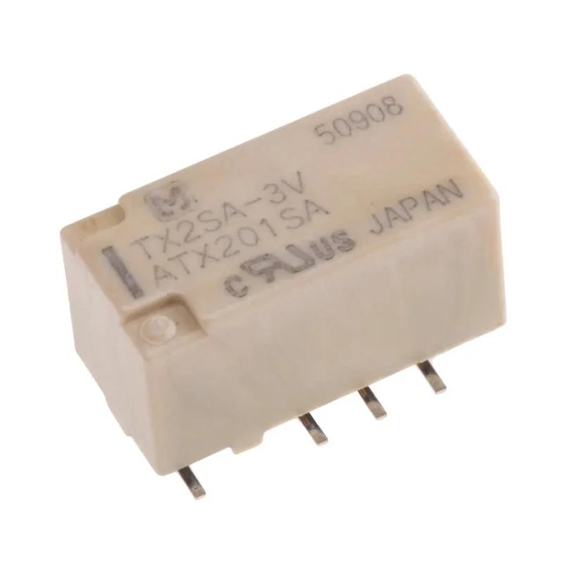 Panasonic Surface Signal Relay, 3V DC Coil Voltage, 2A Switching Current, DPDT Contact Configuration TX2SA-3V