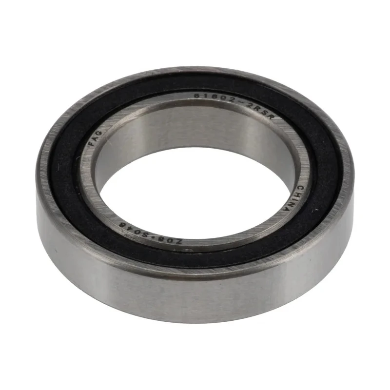 FAG Single Row Deep Groove Ball Bearing 15 mm ID 24 mm OD 5 mm Width Sealed Steel Cage 15000rpm 61802-2RSR-HLC