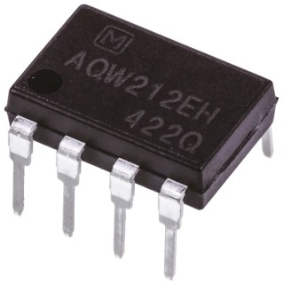 Panasonic AQW Series Solid State Relay 0.5 A Load PCB Mount 60 V Load 1.5V Control AQW212EH