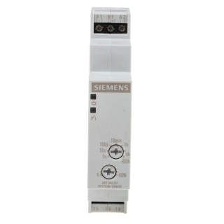 Siemens SIRIUS Series DIN Rail Timer Relay 1-Contact SPDT 12 to 240 V dc 12V ac 240 V ac 5 to 100 h 0.05 to 7PV1538-1AW30