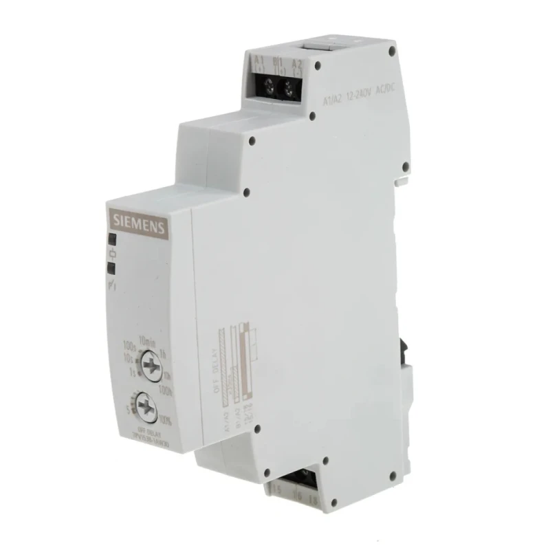 Siemens SIRIUS Series DIN Rail Timer Relay 1-Contact SPDT 12 to 240 V dc 12V ac 240 V ac 5 to 100 h 0.05 to 7PV1538-1AW30