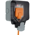 BG Electrical 13A White 1 Gang Outdoor Surface Mount Plug Socket Type G WP21-02