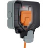 BG Electrical 13A White 1 Gang Outdoor Surface Mount Plug Socket Type G WP21-02