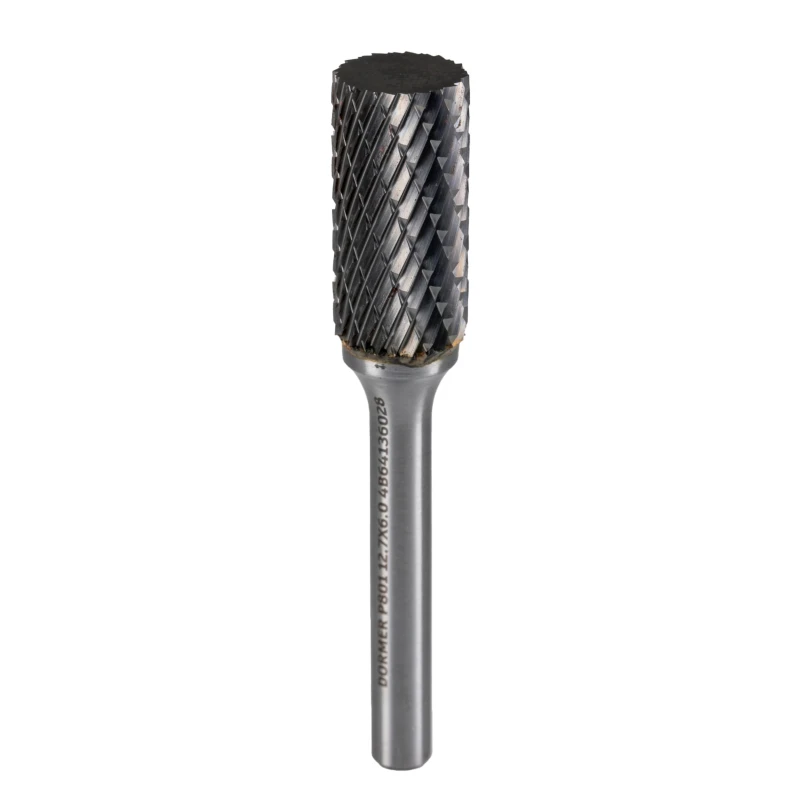 Dormer P801 Series Round Carbide Burr, 12.7 mm Head Diameter, 6 mm Shank Diameter, 70 mm Overall Length P80112.7X6.0