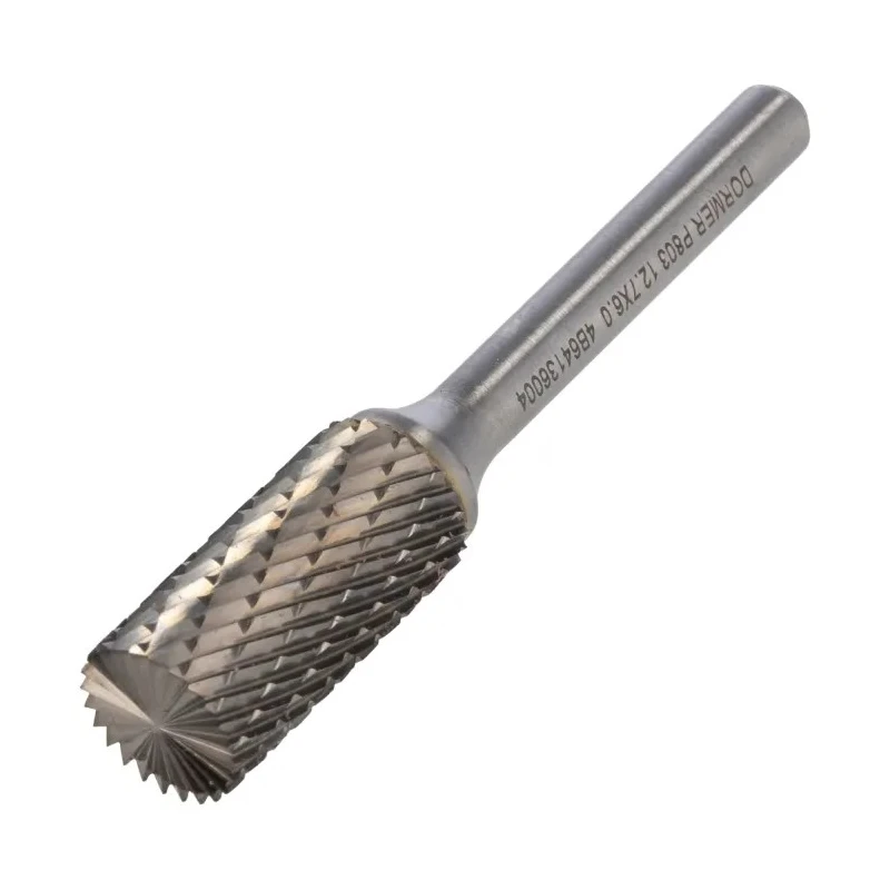 Dormer P803 Series Round Carbide Burr, 12.7 mm Head Diameter, 6 mm Shank Diameter, 70 mm Overall Length P80312.7X6.0