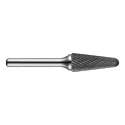 Dormer Carbide Ball Nosed Cone Burr 12.7 mm Head Diameter, 6 mm Shank Diameter, 77 mm Overall Length P82112.7X6.0