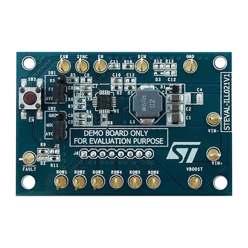 STMicroelectronics LED Demonstration Board for LED7707 High-Efficiency Boost Converter and Six Current STEVAL-ILL021V1