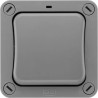 BG Electrical Grey 2 Way Rocker 1 Gang Light Switch 250V 20A Polycarbonate Surface Mount Storm Series WP30-02