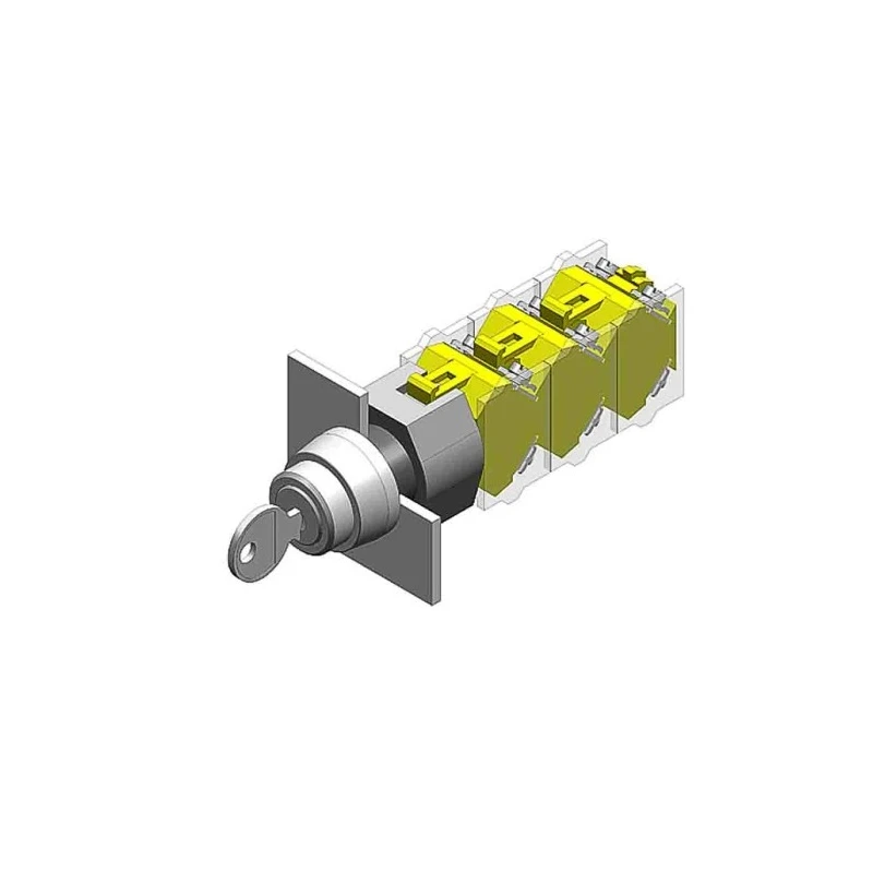 EAO 2-position Key Switch Head, Momentary Switch Operation, 22.3 mm Cutout Diameter, IP65, 90° Angle of Throw 704.122.0