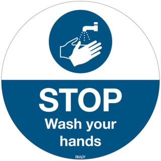 Brady Safety Poster Polyester English Language 350 mm x 350 mm M011-D350-FLO-EN