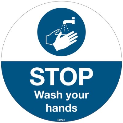 Brady Safety Poster Polyester English Language 350 mm x 350 mm M011-D350-FLO-EN