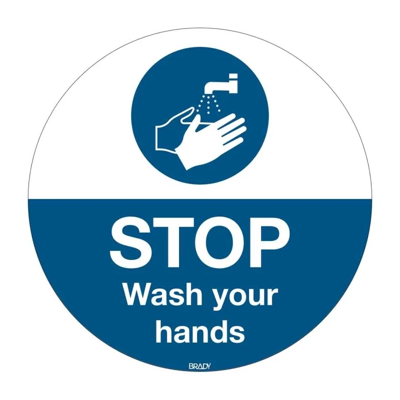 Brady Safety Poster Polyester English Language 350 mm x 350 mm M011-D350-FLO-EN