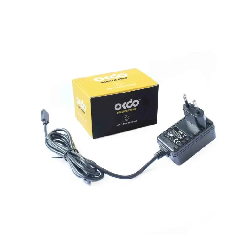 Okdo Raspberry Pi Power Supply USB Type C with EU Plug, 5V 3A 15W, 1.5m Cable FJOS2003012