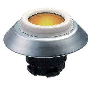 Schmersal Yellow Momentary Push Button Switch 22.3 mm Cutout IP69K IP67 101163545