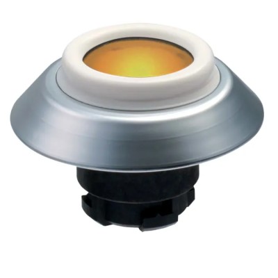 Schmersal Yellow Momentary Push Button Switch 22.3 mm Cutout IP69K IP67 101163545