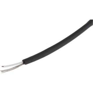 RS PRO High-Quality 100 m Black Multicore Semi-Conductive Screened Microphone Audio Cable 60 V, 70°C 207-5312