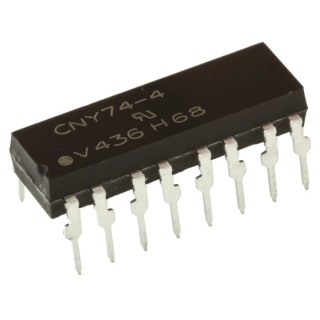 Vishay DC Input 4-Channel Optocoupler Through Hole 16-Pin PDIP CNY74-4H