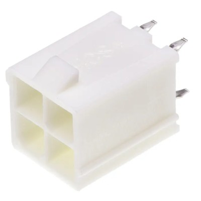 Molex Mini-Fit Plus Series Straight Through Hole PCB Header 4 Contact 4.2 mm Pitch 2 Row Shrouded 46015-0402
