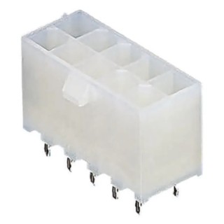 Molex Mini-Fit Plus Series Straight Through Hole PCB Header, 10 Contacts, 4.2 mm Pitch, 2 Row, Shrouded 46015-1002