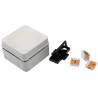 WISKA Combi Series Light Grey Polypropylene Reinforced Fibreglass Junction Box IP66 76mm x 76mm x 51mm COMBI 108/5