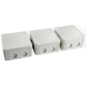 WISKA Reinforced Fibreglass, Polypropylene Junction Box IP66, IP67, 110mm x 110mm x 66mm COMBI 607/5