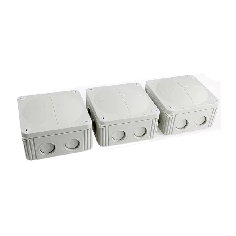 WISKA Reinforced Fibreglass, Polypropylene Junction Box IP66, IP67, 110mm x 110mm x 66mm COMBI 607/5