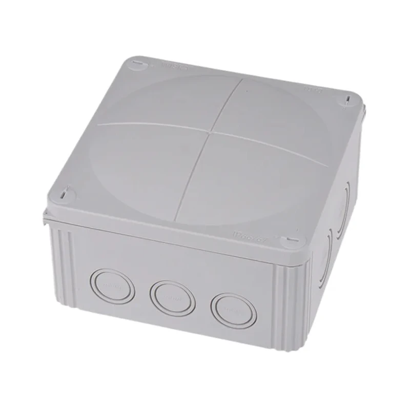 WISKA Grey Reinforced Fibreglass Polypropylene Junction Box IP67 IP66 140mm x 140mm x 82mm 60703