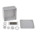 WISKA Grey Reinforced Fibreglass Polypropylene Junction Box IP67 IP66 140mm x 140mm x 82mm 60703