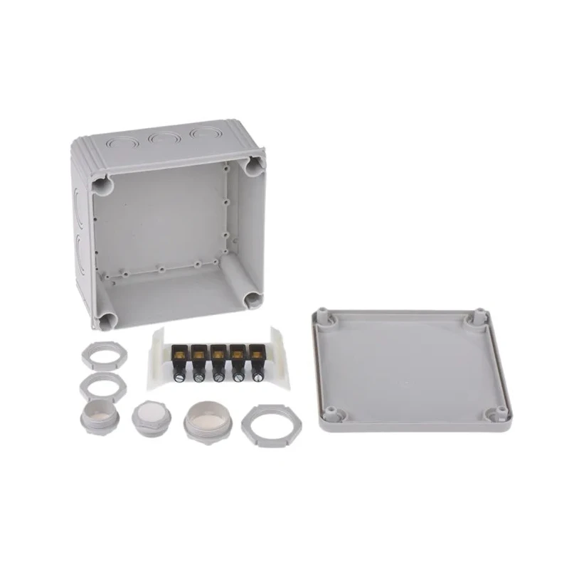WISKA Grey Reinforced Fibreglass Polypropylene Junction Box IP67 IP66 140mm x 140mm x 82mm 60703