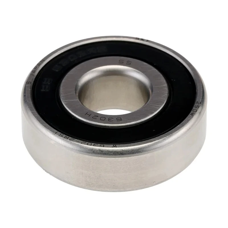 SKF Single Row Deep Groove Ball Bearing 15 mm ID 42 mm OD 13 mm Width Stainless Steel Sealed W 6302-2RS1