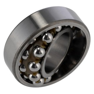SKF Self-Aligning Ball Bearing 25 mm Inside Diameter 52 mm Outside Diameter 2 Row, Open End, 18000 rpm Limiting 1205 EKTN9