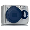 RS PRO Industrial Power Connector 32A 230V IP67 Blue Wall Mount, 2P+T IP67