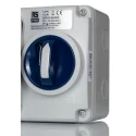 RS PRO Industrial Power Connector 32A 230V IP67 Blue Wall Mount, 2P+T IP67