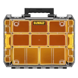 DeWALT Adjustable Compartments 10 Cell Yellow Polycarbonate Compartment Box 119mm x 440mm x 332mm DWST82968-1