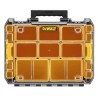 DeWALT Adjustable Compartments 10 Cell Yellow Polycarbonate Compartment Box 119mm x 440mm x 332mm DWST82968-1