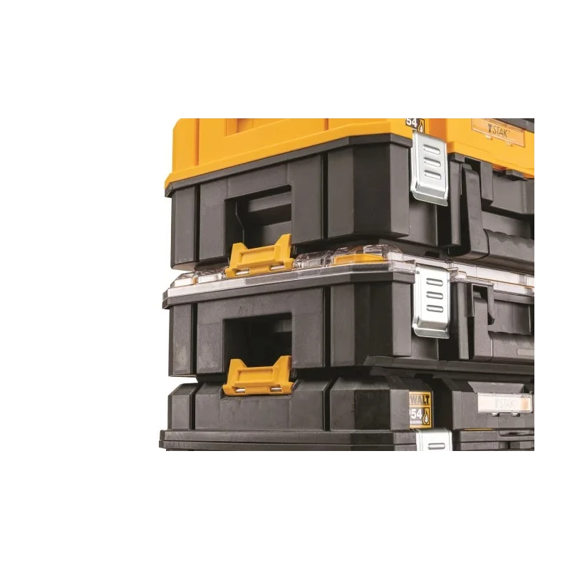 DeWALT Adjustable Compartments 10 Cell Yellow Polycarbonate Compartment Box 119mm x 440mm x 332mm DWST82968-1