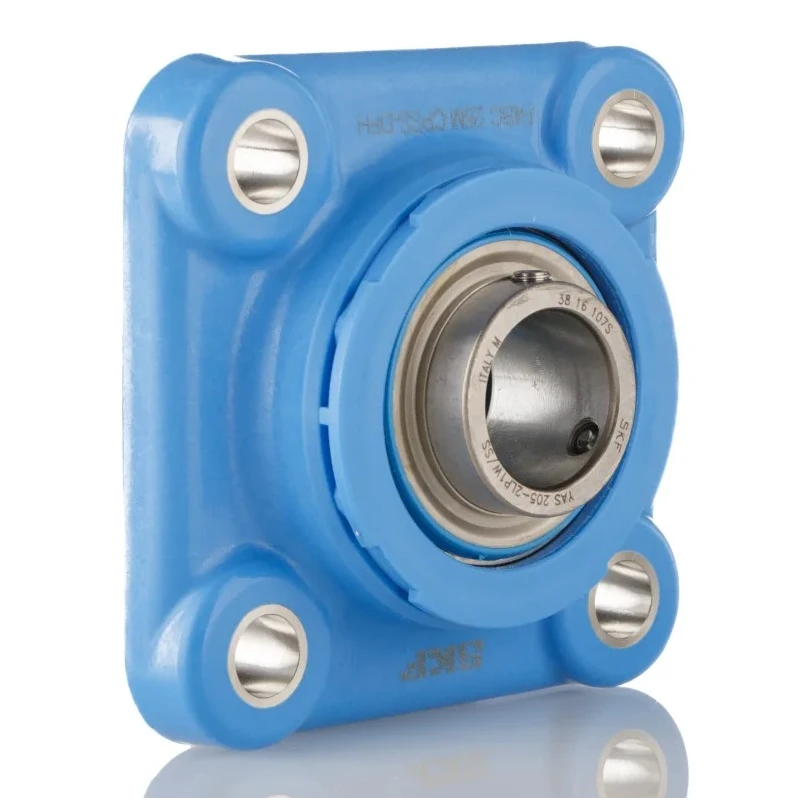 SKF Stainless Steel 4 Hole Flange Bearing Unit 25 mm Inside Diameter F4BC 25M-CPSS-DFH