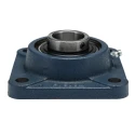 SKF Flanged Bearing Unit, 4 Hole Cylindrical Bore, 30 mm Inside Diameter, Steel Housing, Set Screw Locking, 3800 rpm FY 30 TR