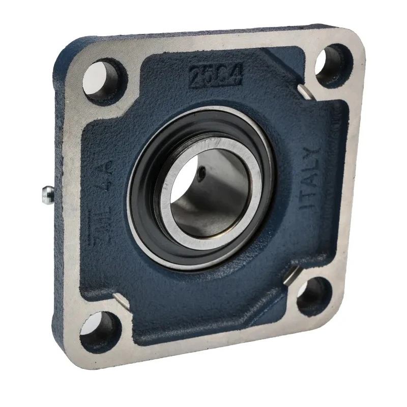 SKF Flanged Bearing Unit, 4 Hole Cylindrical Bore, 30 mm Inside Diameter, Steel Housing, Set Screw Locking, 3800 rpm FY 30 TR